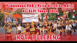 Parade Pesta Kesenian Bali PKB 2024 Duta Kabupaten Buleleng [upl. by Perri]