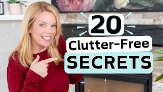 Get a ClutterFree Home  20 Things you NEED [upl. by Francis]