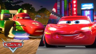 Lightning McQueen Races Francesco in Italy  Pixar Cars [upl. by Arracahs812]