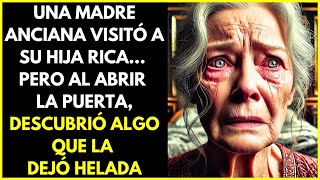 UNA MADRE ANCIANA VISITÓ A SU HIJA RICA… PERO AL ABRIR LA PUERTA DESCUBRIÓ ALGO QUE LA DEJÓ HELADA [upl. by Lraep468]