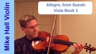 Allegro  9 from Suzuki Viola Book 1 [upl. by Cai]