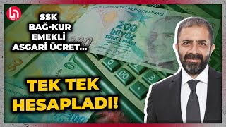 SSK BağKur emekli asgari ücret Ekonomist Sinan Alçından korkutan zam tahmini [upl. by Idnahr705]