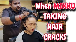 Asmr head massage by Shamboo barber to Mikku barber [upl. by Sucrad283]