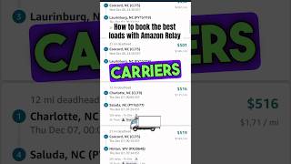 How to book better loads using the Amazon Relay Portal 🚚💰 [upl. by Phillida]