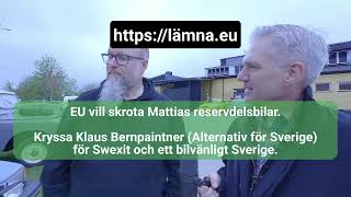 EU vill åt Mattias reservdelsbilar [upl. by Frost]