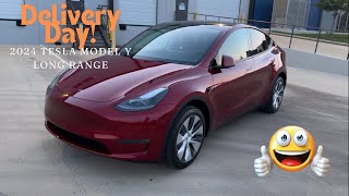 Took delivery of my new 2024 TESLA MODEL Y Long Range Dual Motor [upl. by Ahseei]