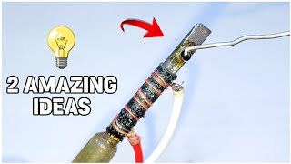 2 AMAZING IDEAS  AMAZING SOLDERING IRON HACKS  HOW TO MAKE SOLDERING IRON💡 [upl. by Lzeil705]