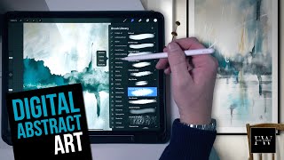 Digital Abstract Art Tutorial  CREATE CONTEMPORARY MODERN PAINTINGS [upl. by Aisenet]