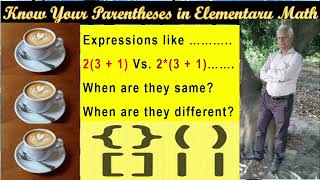 Parentheses Elementary Difference [upl. by Ahsetra976]