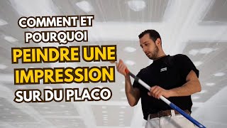 Comment et pourquoi peindre une impression sur du gyproc  placo [upl. by Nehepts]