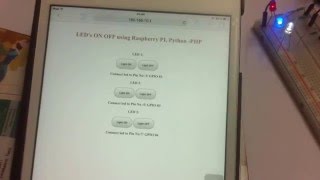 Raspberry Pi LED ON OFF Apache web serverHome Automation [upl. by Yelsiap729]