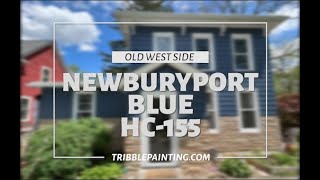 Painting A House Blue  Newburyport Blue HC155 by Benjamin Moore [upl. by Ethel]