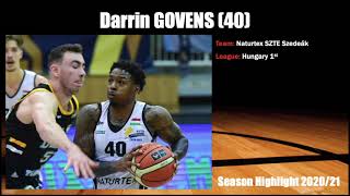 Darrin GOVENS 40 season highlight 202021 [upl. by Anirtik664]