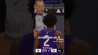 COLLIN SEXTON MOCKS LUKA 🤣 nba shorts [upl. by Ahsiket]