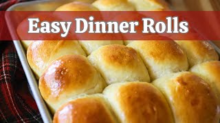 Easy Dinner Rolls Recipe  Soft and buttery perfect for the holidays [upl. by Clauddetta]