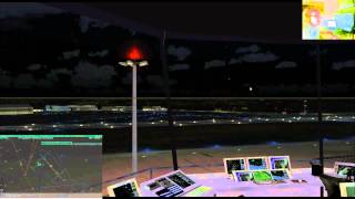 FSX Tower View with Euroscope amp Vpilot Controlling at Leeds  1  2 [upl. by Aiclid]