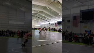 Alyssa Cordova wrestling in the 2021usaw nat recruiting showcase az qualifier [upl. by Ahsena144]