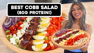 High Protein Low Carb Cobb Salad with Homemade Dressing [upl. by Meridel61]