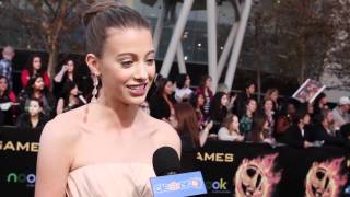 Kalia Prescott  The Hunger Games Premiere Interview [upl. by Gnoz]