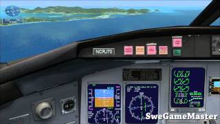 Flight Simulator X Caribbean Landing Tutorial [upl. by Irrac]