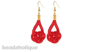 How to Make a Pair of Double Coin Knot Earrings [upl. by Buiron]