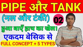 Pipe and Cisterns Problems Tricks  Pipe and Tanki  नल और टंकी  DSSSB CTET Bank PO [upl. by Lesley]