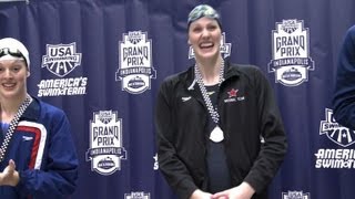 La nageuse américaine Missy Franklin 16 ans en route vers les JO de Londres [upl. by Schacker498]