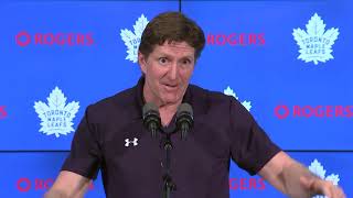 Maple Leafs Locker Clean Out Mike Babcock  April 27 2018 [upl. by Asyla641]