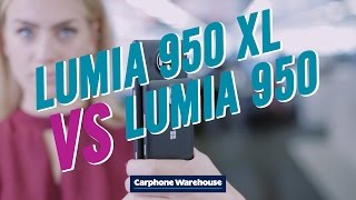 Microsoft Lumia 950 vs Microsoft Lumia 950 XL [upl. by Weatherby630]