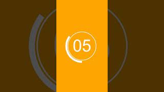 15 second timer countdown video orange red and gold portrait video 🕒️ [upl. by Ontina]