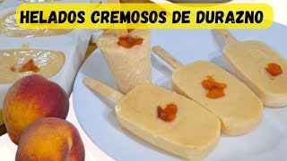 Helados Caseros de Durazno o Melocoton  Helados para Vender [upl. by Gracye764]