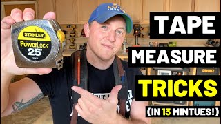 ALL TAPE MEASURE TRICKS ExplainedIn Just 13 Minutes Measuring Tape Pro TIPS TRICKS  ADVICE [upl. by Molohs]