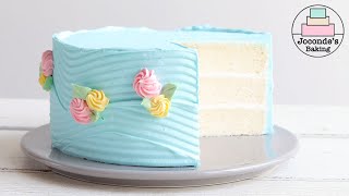 촉촉 보들보들 화이트벨벳 케이크 와 솜털Ermine버터크림 Divine White Velvet Cake Vanilla Ermine buttercream [upl. by Philis]