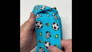 Soccer Socks Fun Mens Socks Blue Sports Socks giftsfordad soccerplayer menssocks mensclothing [upl. by Anitirhc]