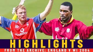 Gayle v Flintoff in ODI runfest  Classic Match  England v West Indies 2004  Lords [upl. by Chapman]