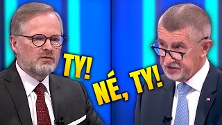 Kdo za vše může  Fiala vs Babiš debata [upl. by Htebsle]