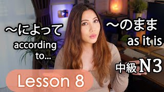 Intermediate Japanese Lesson 8 Grammar N3 JLPT PART 2 Minna no Nihongo [upl. by Aimal]