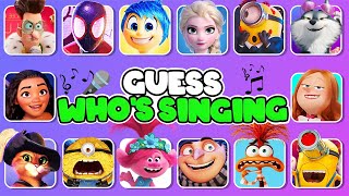 Guess Whos Singing 🎤🎙️🎶 Disney Quiz Challenge  Despicable Me 4 Inside Out 2 Moana Elsa Minion [upl. by Tiga]