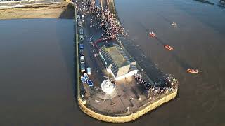 New year Dook 2024 at Broughty Ferry [upl. by Ojybbob]