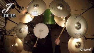 CHANG cymbals low volume Jseries for drum set [upl. by Nosnej]