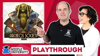 Archeos Society  Live Playthrough Board Game and Giveaway [upl. by Noskcaj]