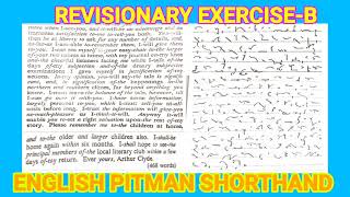 Revisionary B 4060 wpm English pitman Shorthand [upl. by Aehc]