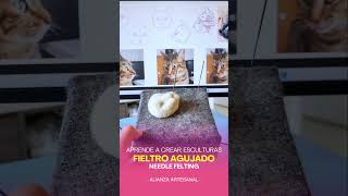 Tutorial de fieltro agujado aprende needle felting chile fieltroagujado needlefelting chile [upl. by Zolner14]