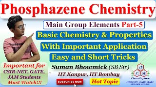 Phosphazene Structure Bonding amp ReactivityChemistry of Main Group ElementsCSIRNET GATE IITJAM [upl. by Ajup]