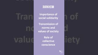 Functionalism and Durkheim  60 Second Sociology Sociological Theory and Debates [upl. by Sisto]