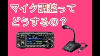 【アマチュア無線】ICOM SM50ろ使ってマイク調整。 [upl. by Meingolda]