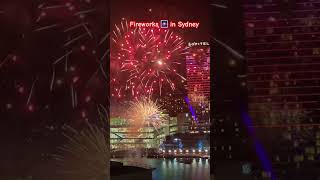 Sydney fireworks harbour 16th November crackers views youtubeshorts [upl. by Rego633]