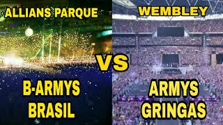 O PODER DOS BARMYS COMPARANDO O MAIOR ESTÁDIO wembley COM A MAIOR VOZ DAS BARMYS [upl. by Tanney]