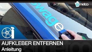 Aufkleber vom Auto entfernen Aufkleber Auto entfernen Scheibe Auto Sticker entfernen Sticker Remover [upl. by Yrome]