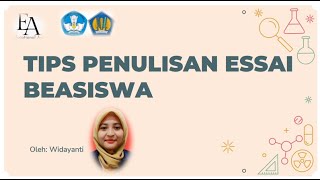 Tips Penulisan Essai Beasiswa [upl. by Arihsa834]